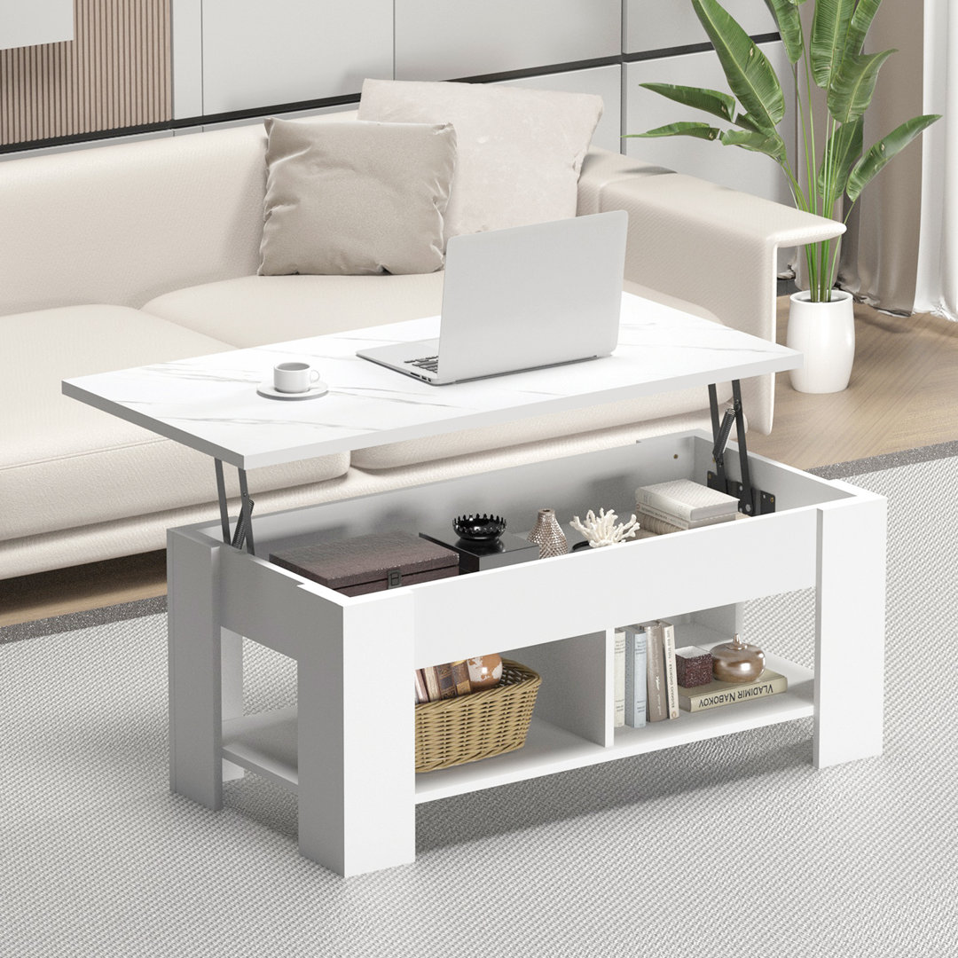 Sparta Lift Top Extendable Coffee Table With Storage